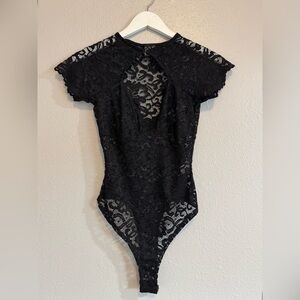 ✨ Windsor Black Whimsigoth Dark Coquette Lace Bodysuit ✨